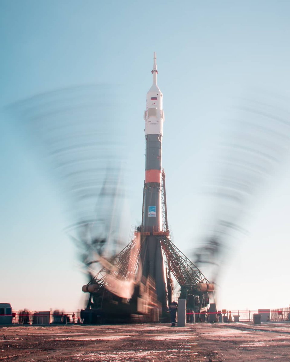 The Soyuz-FG launch vehicle is ready for launch on December 3. - Space, Rocket, Cosmodrome, Baikonur, ISS, Roscosmos, NASA, Космонавты, Video, Longpost