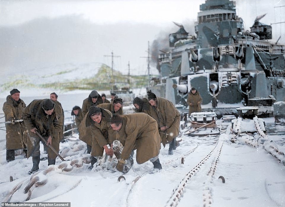 Arctic convoys in color - History in color, Arctic convoys, the USSR, Great Britain, Lend-Lease, The Second World War, Longpost