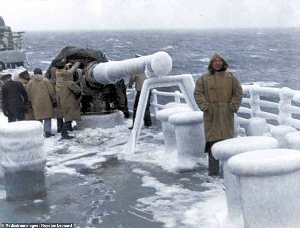 Arctic convoys in color - History in color, Arctic convoys, the USSR, Great Britain, Lend-Lease, The Second World War, Longpost