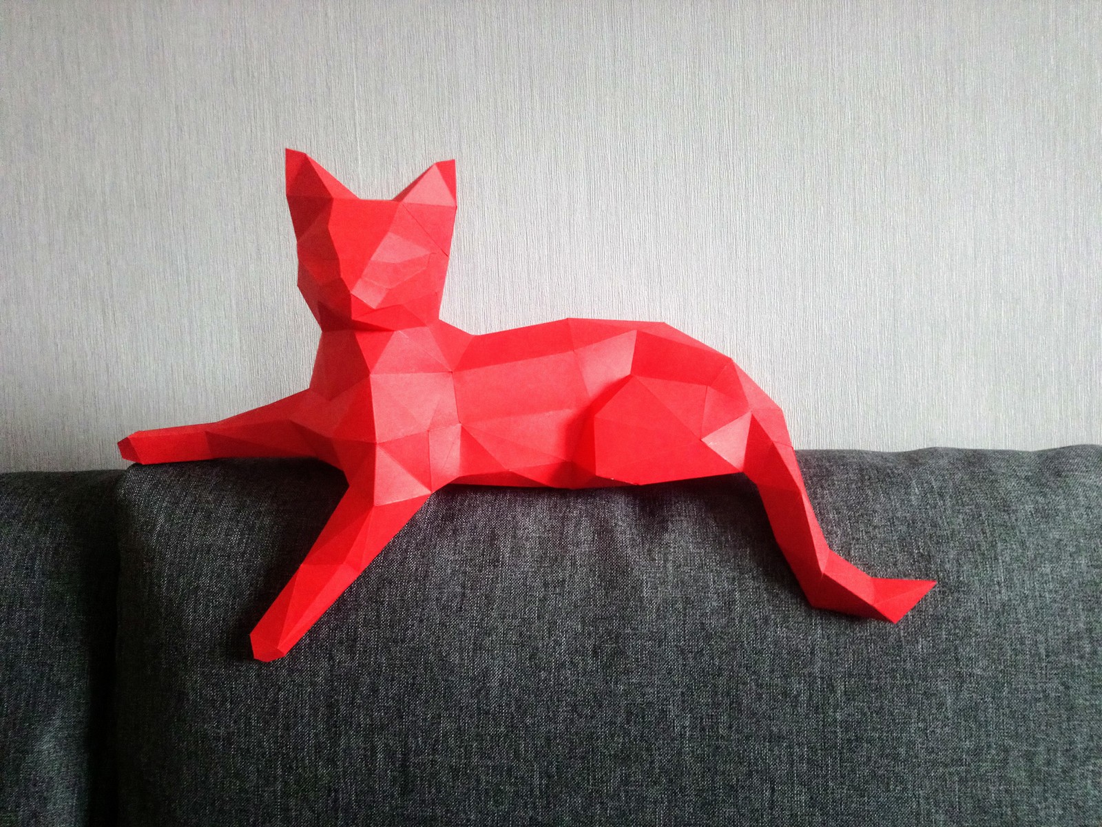 Meet Zhorik! - My, Papercraft, cat, Paper