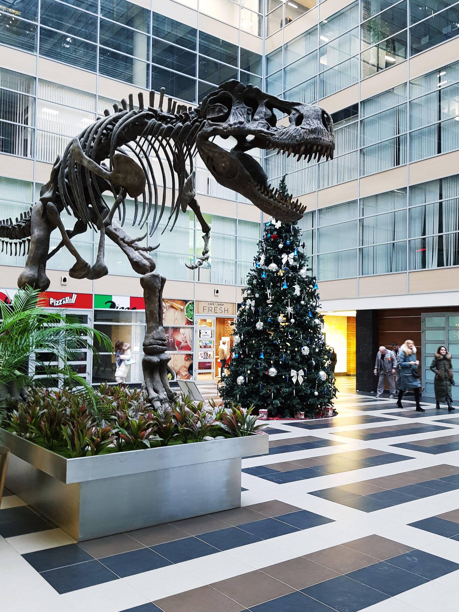 New Year is coming - My, Tyrannosaurus, New Year, Christmas tree