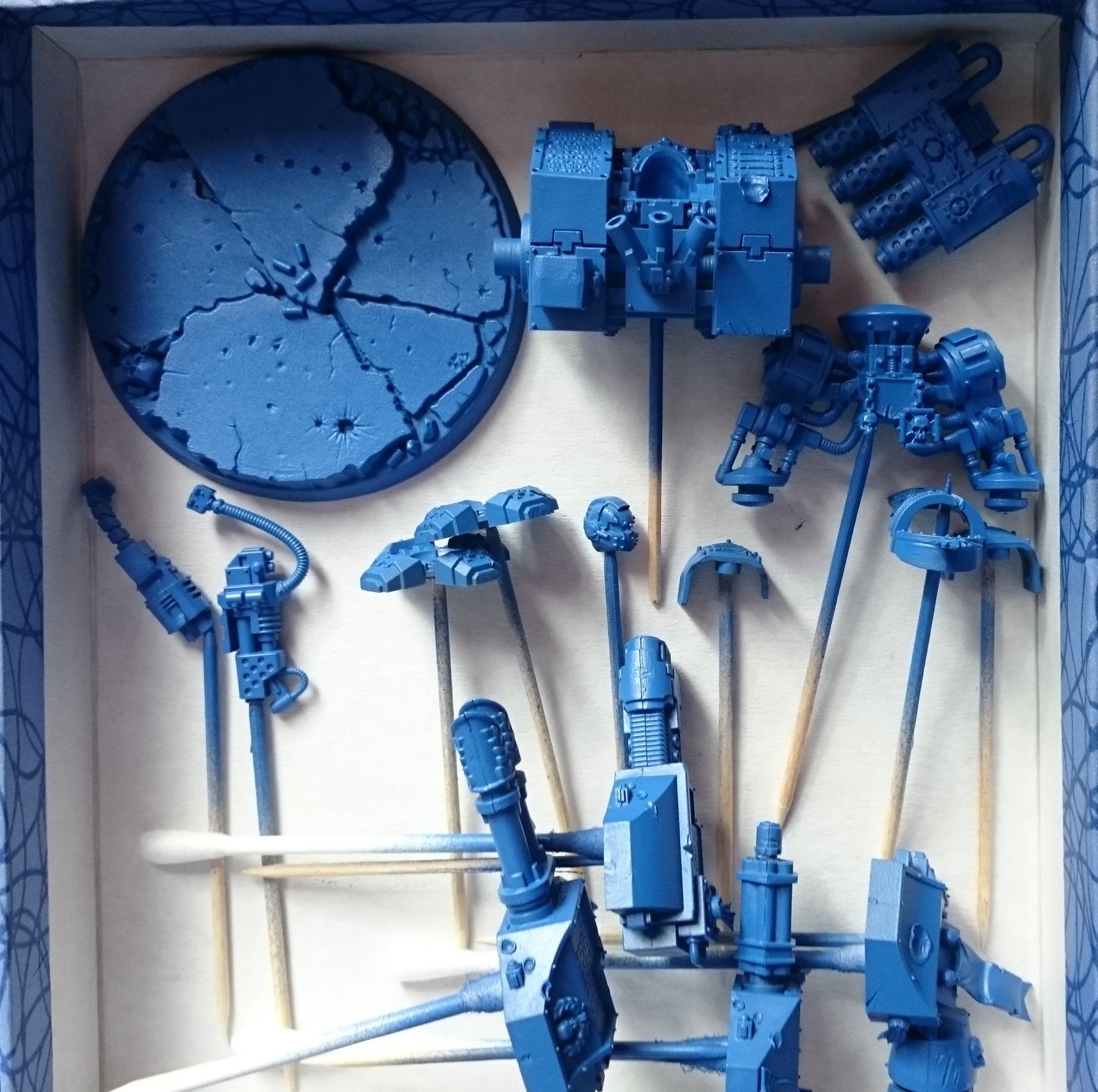 Coating No. 3. - My, Warhammer 40k, Wh miniatures, Ultramarines, Miniature, Painting miniatures, The photo, Longpost, Video