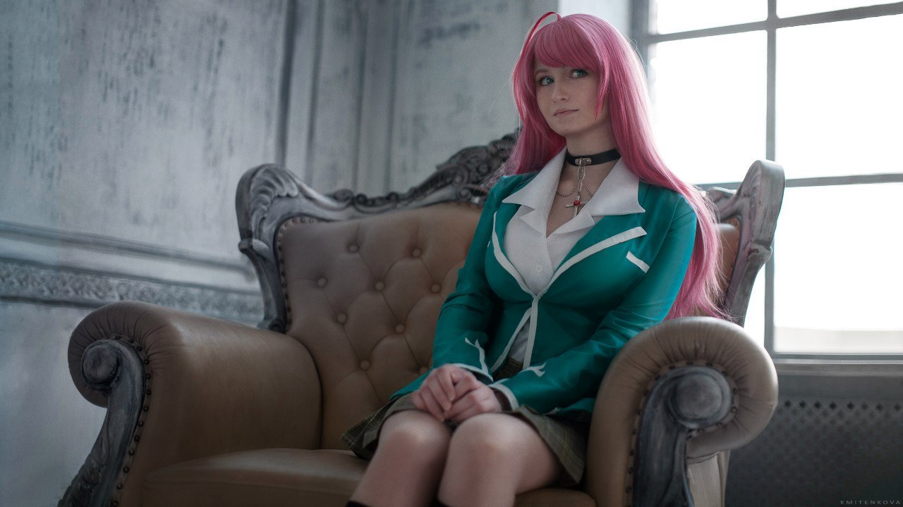 Rosario to Vampire Cosplay. By Claire Sea & Ponechka. - Моё, Косплей, Rosario + Vampire, Moka Akashiya, Аниме, Фотография, Длиннопост