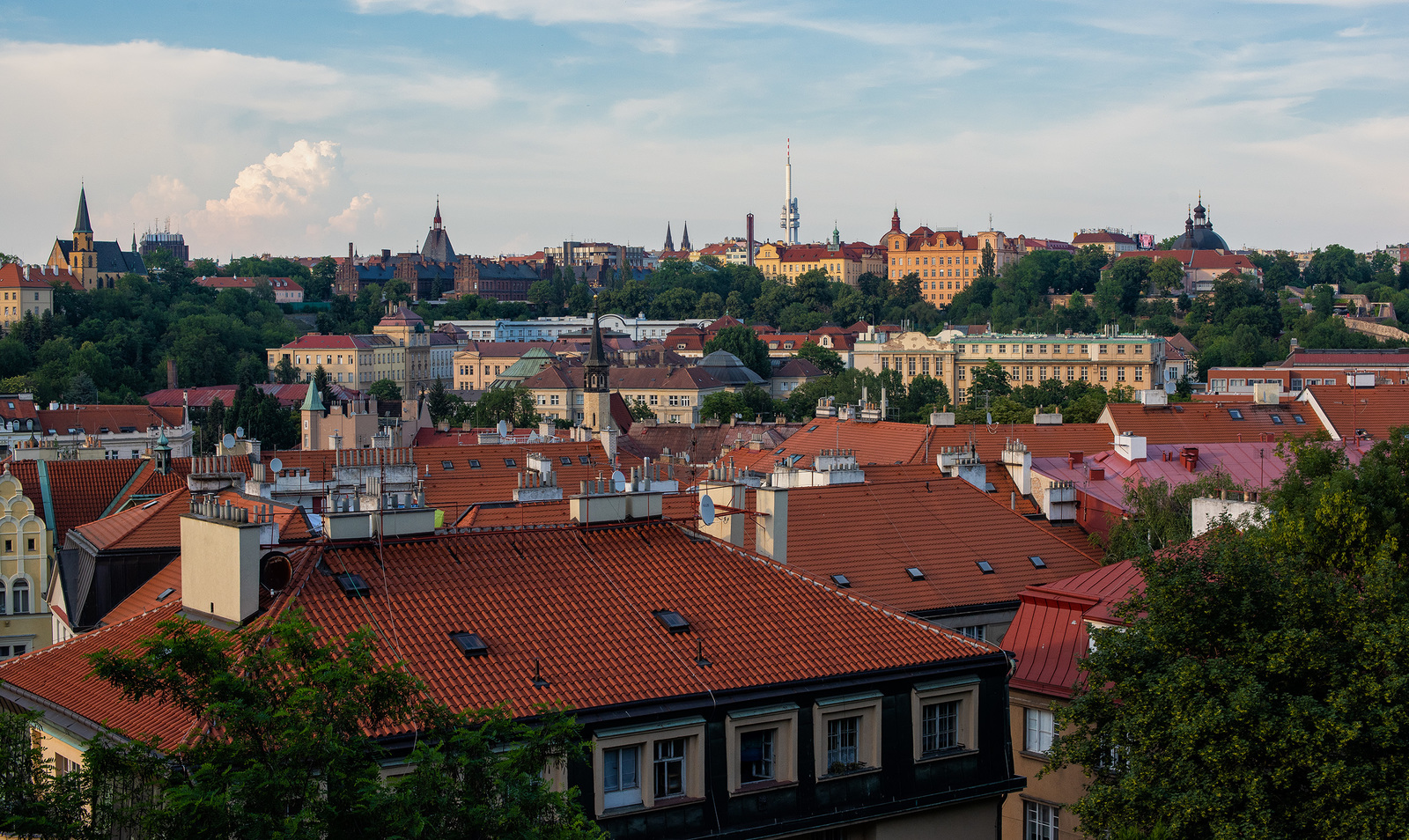 Roofs of Prague, just a note - My, Architecture, The photo, Prague, Czech, Roof, Nikon, Dslr