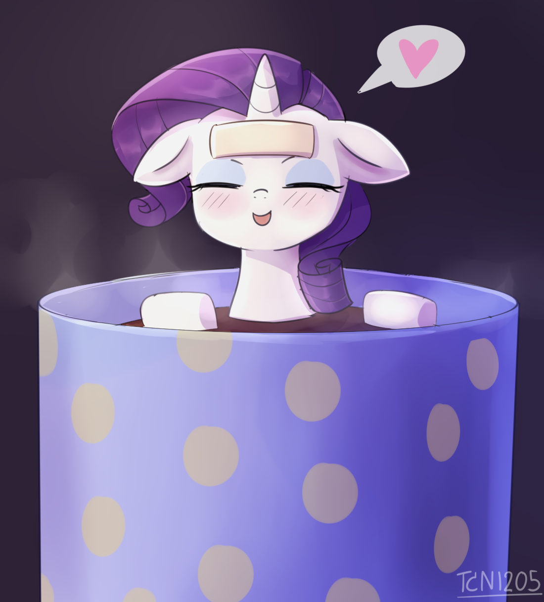 Marshmallow - My Little Pony, PonyArt, Rarity, Looknamtcn