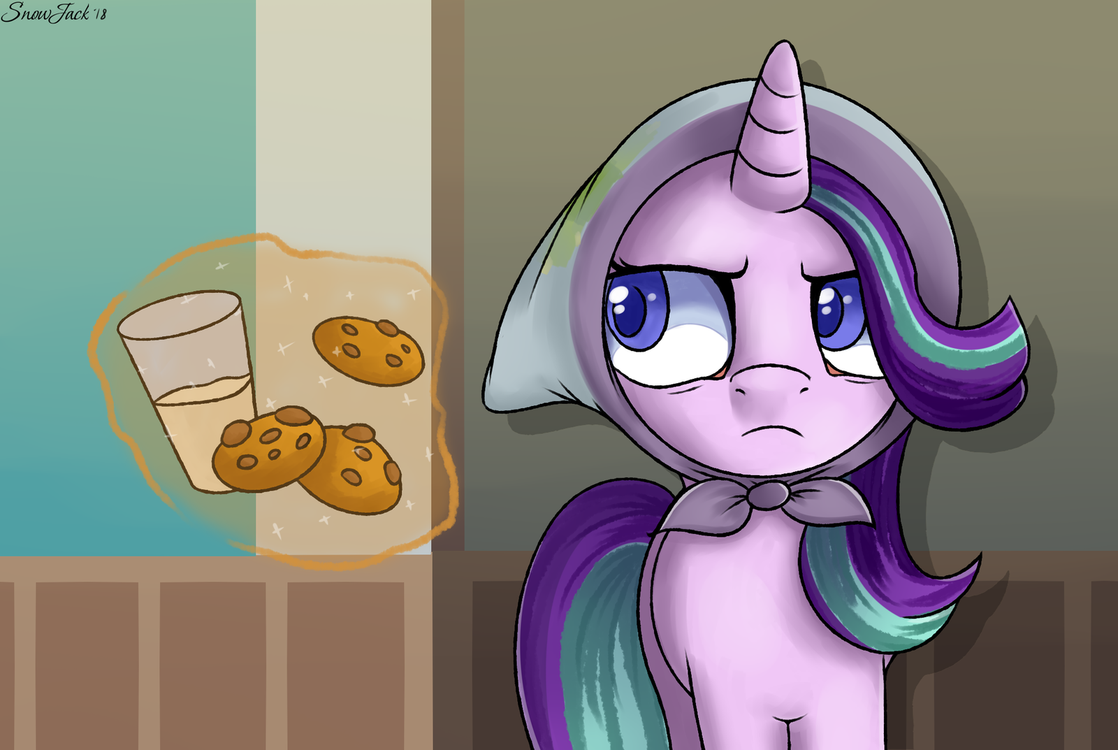 Daddy's pumpkin is unhappy with something. - My little pony, PonyArt, Starlight Glimmer, Shadowreindeer