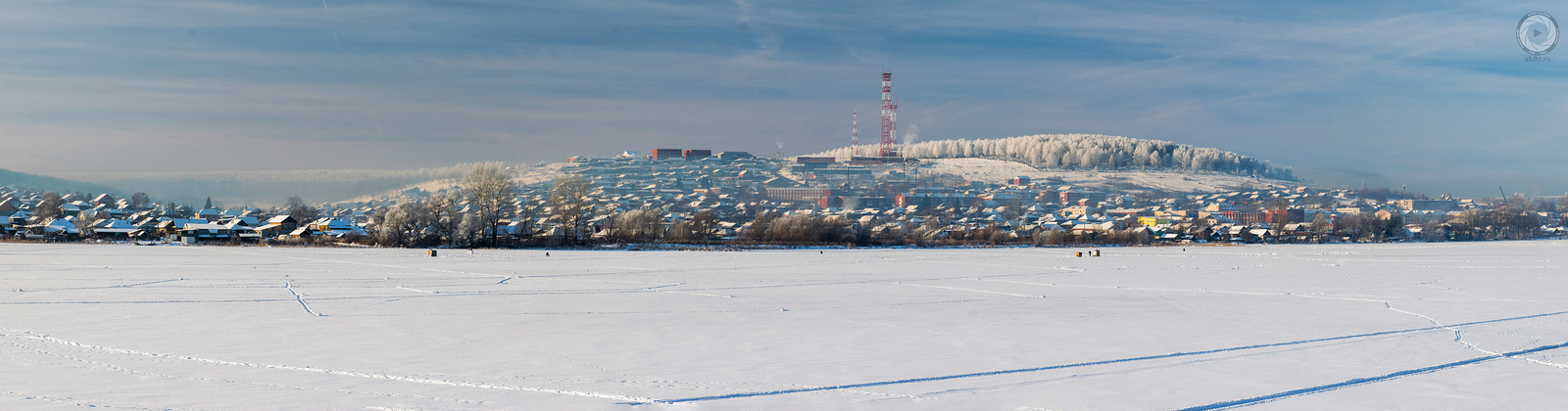 Winter panoramas of the village where I live. - My, Forest, The photo, Landscape, Ab87, Панорама, Artie, Artinsky district, Longpost