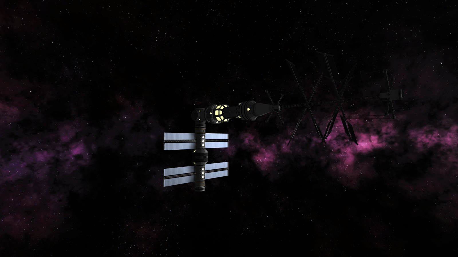 ISS part 2 - My, Picture from KSP, Ksp_mods, Kerbal space program, Kcehom, Longpost