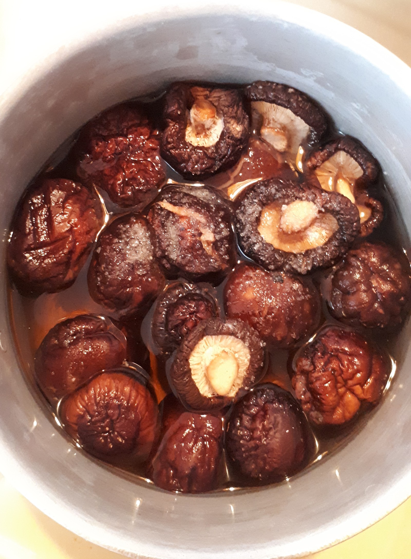 Funchoza with shiitake mushrooms - My, Recipe, Food, Funchosa, Longpost, GIF, Salad