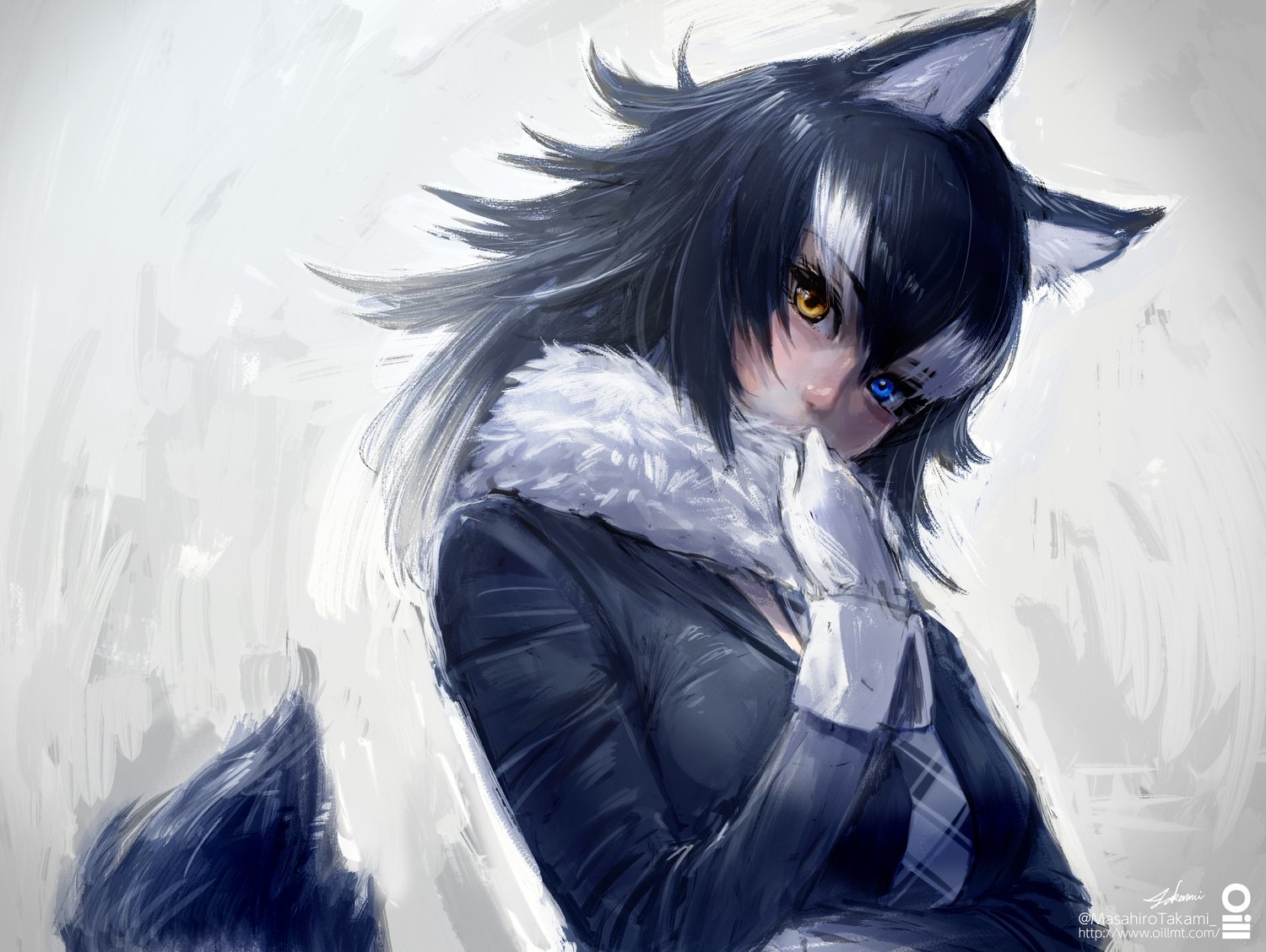 Grey Wolf - Anime Art, Аниме, Kemono Friends, Grey Wolf, Takami masahiro