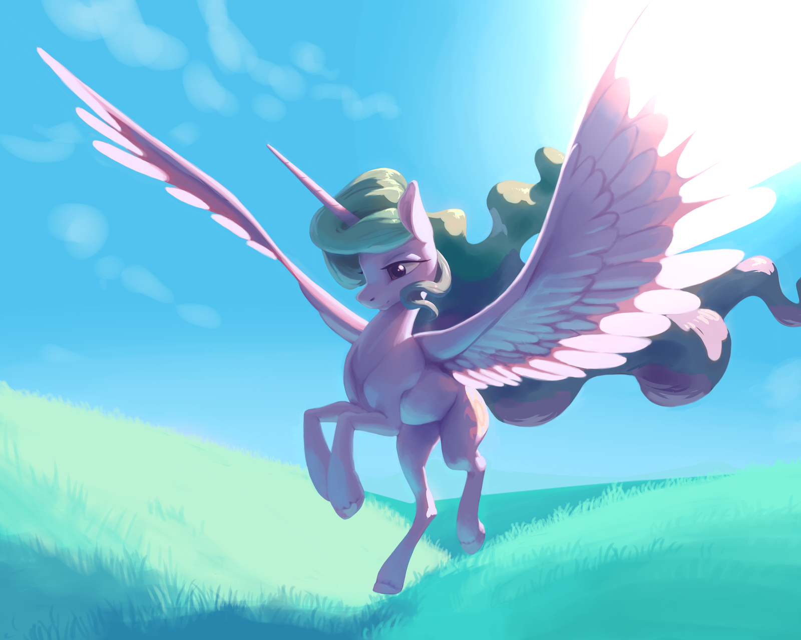 Touchdown - My little pony, Princess celestia, Nadnerbd