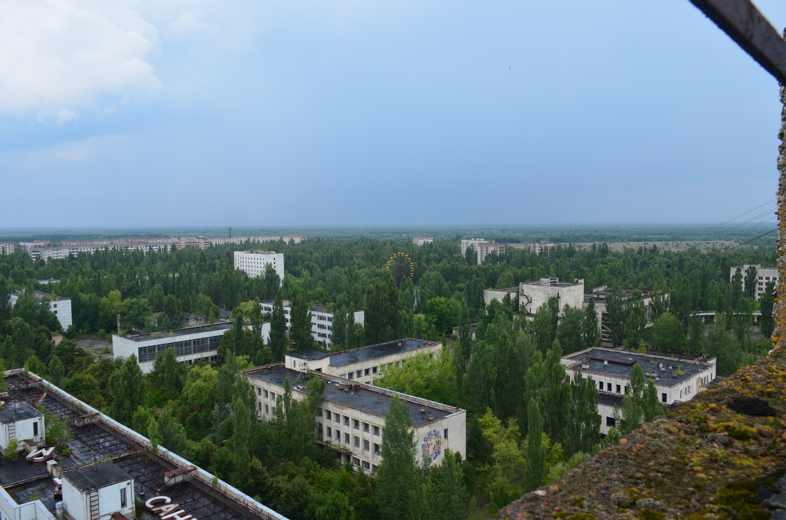 Pripyat after the rain. - My, Pripyat, Chernobyl, Stalker, The photo, Roof, Rain