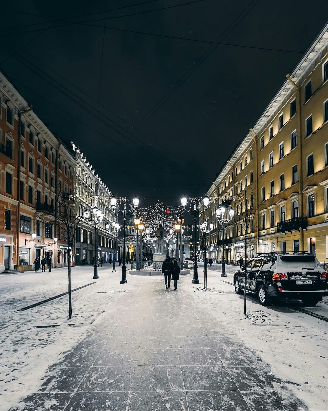 Малая Конюшенная улица Санкт-Петербург зима