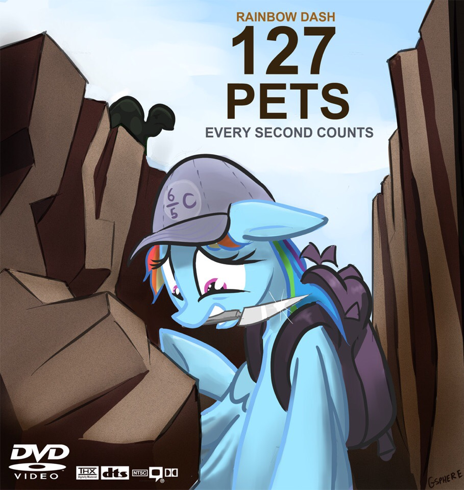 127 Pets - My little pony, Rainbow dash, MLP Tank, Semi-Grimdark, Crossover, 127 hours, Gsphere