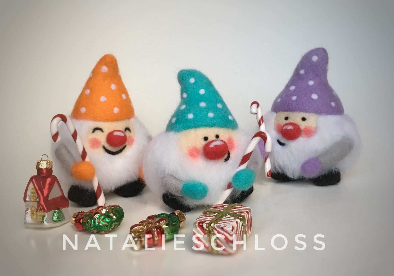 Santa Claus or gnomes?) - My, New Year, Hobby, Needlework without process, Dry felting, Competition, Father Frost, Longpost
