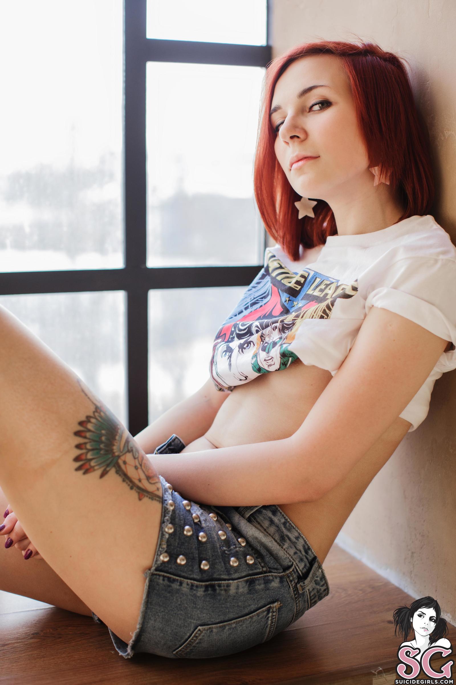 Ivylina - NSFW, , Suicide girls, Beautiful girl, Boobs, Longpost, Breast, Tattoo, Girl with tattoo, Erotic