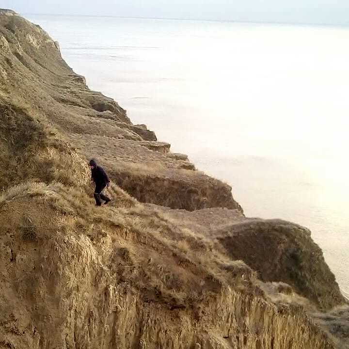 Clay canyon on the shore of the bay - My, Canyon, Travels, Video, Longpost