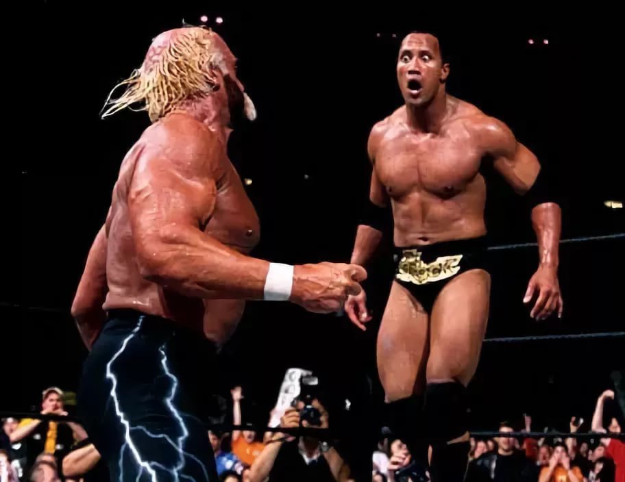 When dad drunk decided to remember on you how he was engaged in wrestling in his youth. - Hulk Hogan, Dwayne Johnson, Wrestling, Dad, Fight, Longpost