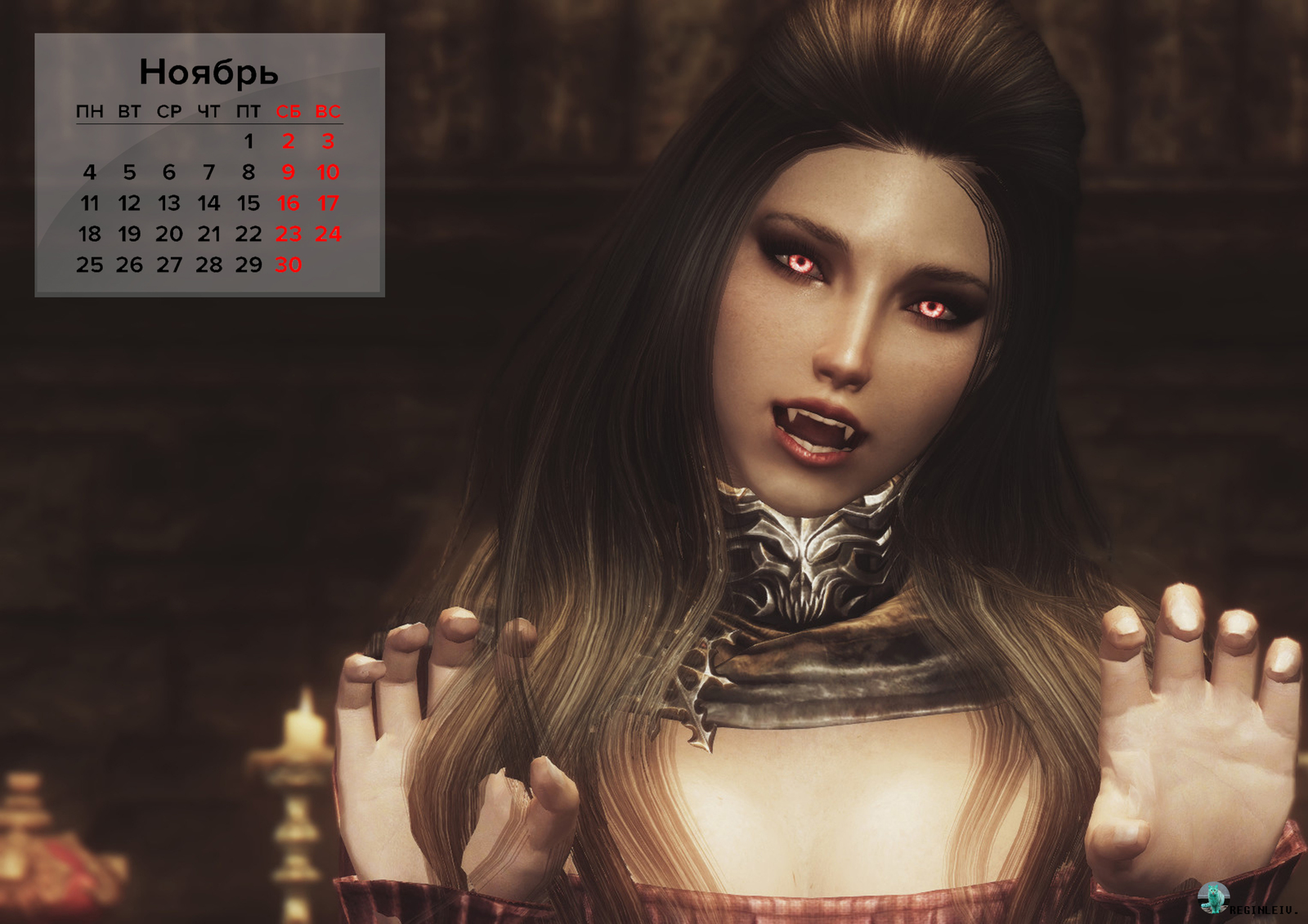 Cold calendar with warm filling - NSFW, My, Skyrim, The Elder Scrolls V: Skyrim, Games, Computer games, Screenshot, Longpost