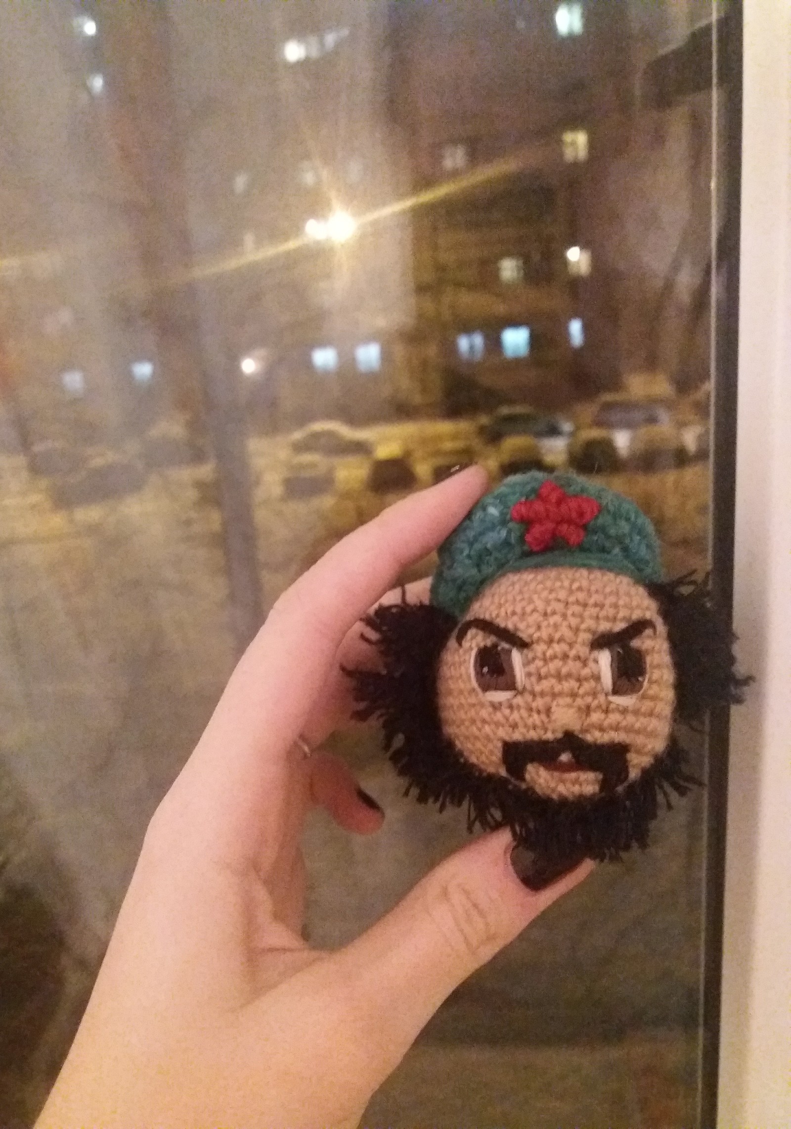 Comandante - My, Needlework without process, Che Guevara, Crochet, Longpost