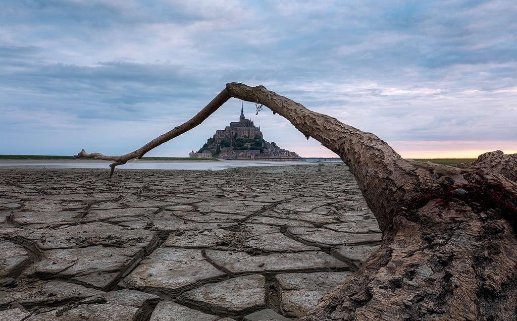 Normandy. Abbey. - Normandy, Abbey, Mont Saint Michel, The photo