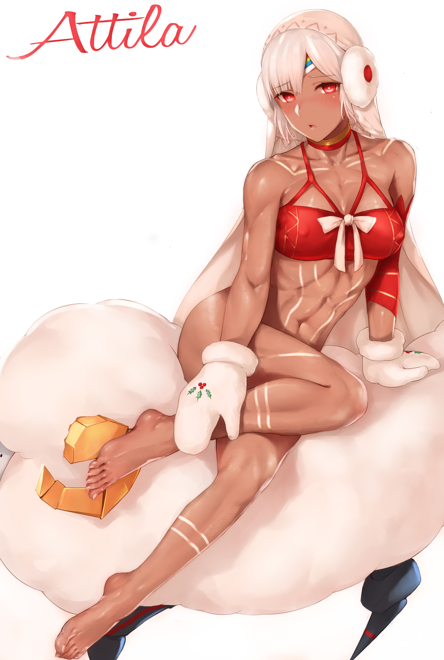 Attila/Altera - NSFW, Laserflip, Art, Strong girl, Altera, Attila, Fate grand order, Anime, Fitonyashka, Longpost