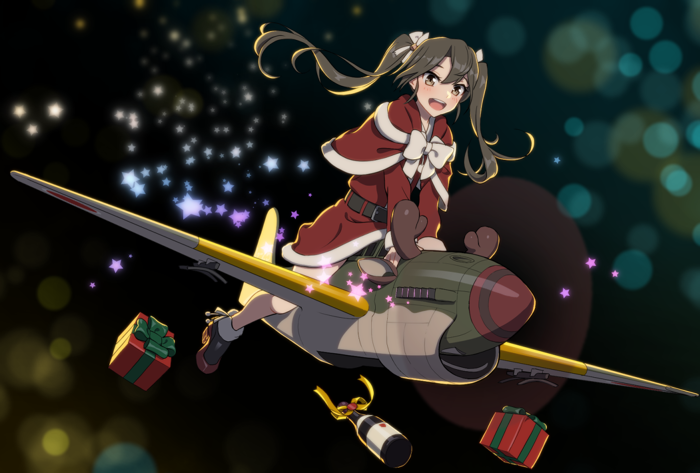 Santa Zui – kawaii Zui - Kantai collection, Zuikaku, Anime, Anime art, Santa costume, Christmas