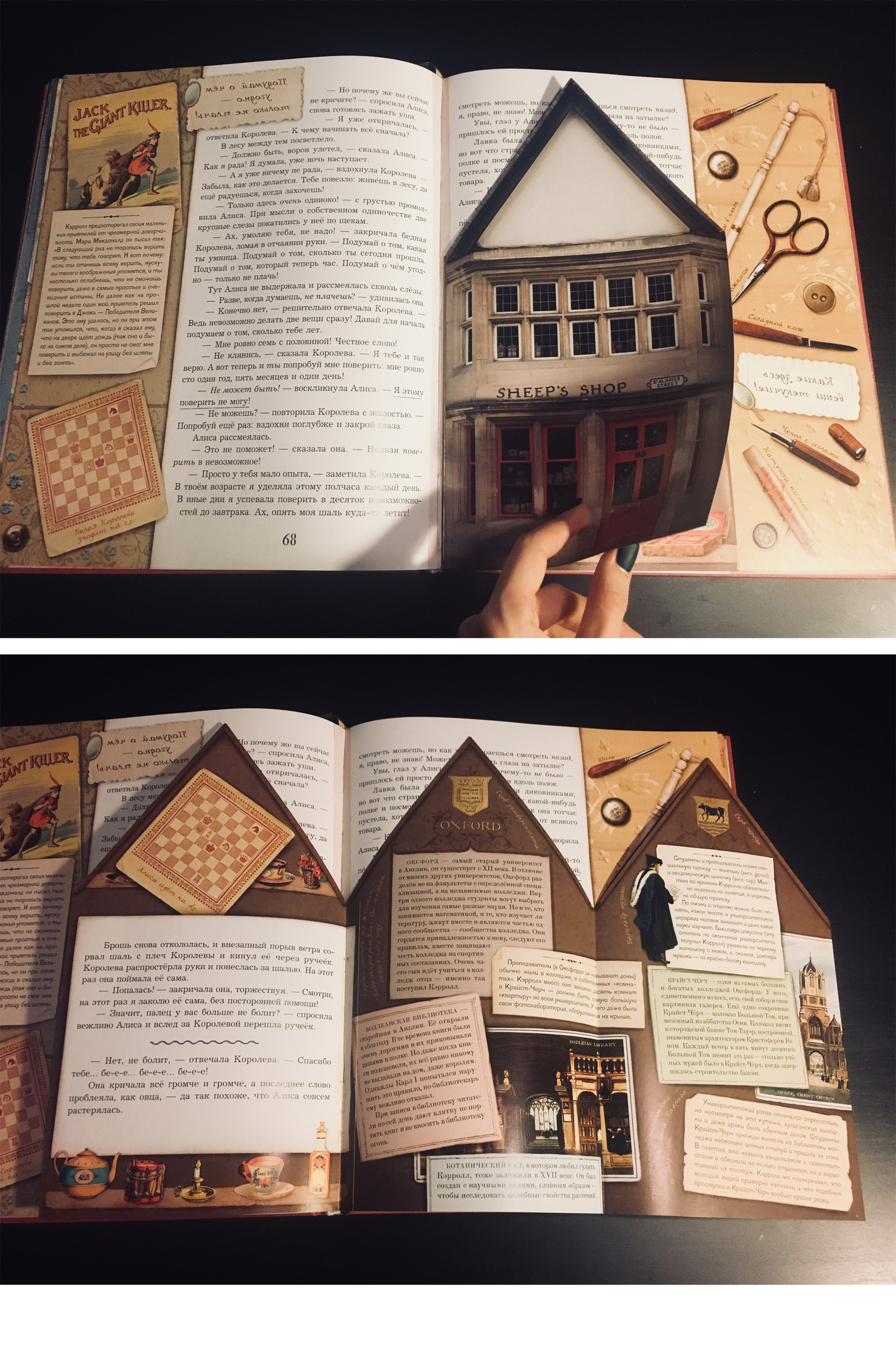 Alice Through the Looking Glass - an interactive book with three-dimensional illustrations - My, Books, Alice in the Wonderland, Lewis Carroll, Excerpt from a book, Interactive book, Longpost