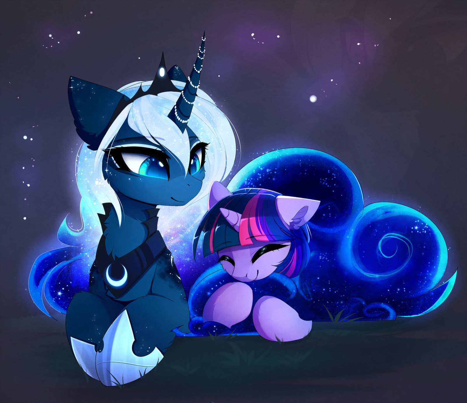 Best Mane! - My Little Pony, PonyArt, Princess Luna, Twilight sparkle, Magnaluna