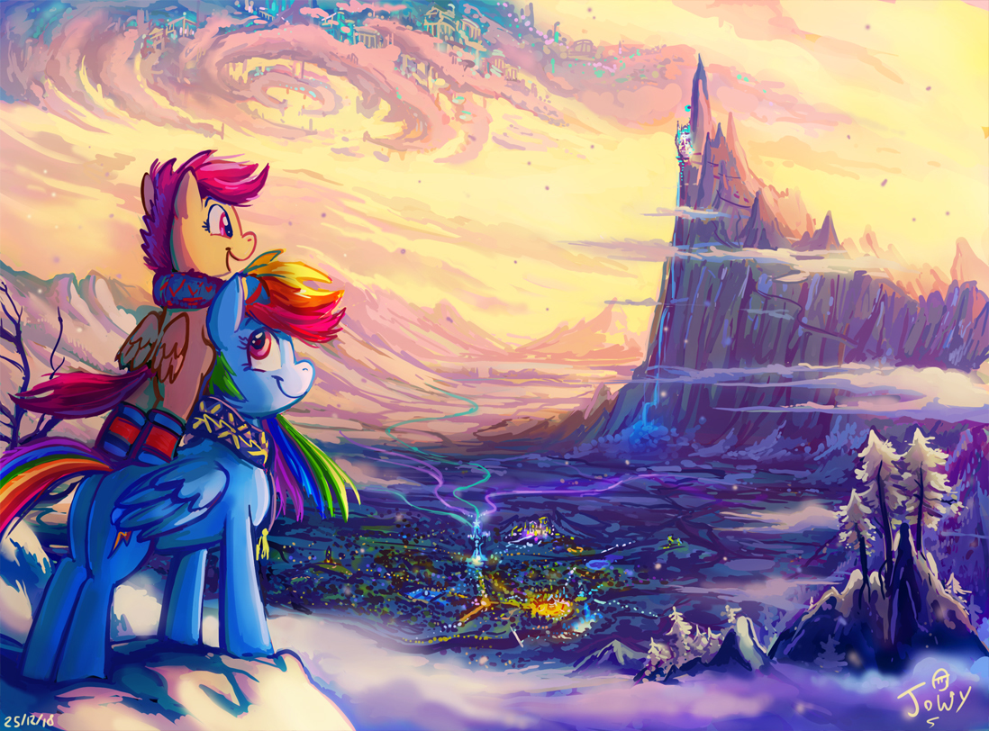 Cozy - My little pony, PonyArt, Rainbow dash, Scootaloo, Jowybean