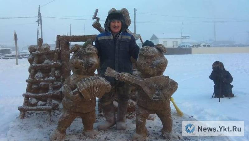 Folk sculptor Mikhail Bopposov from Yakutia presented his new creation! - Yakutia, , Sculptor Mikhail Bopposov, New Year, Longpost, Report