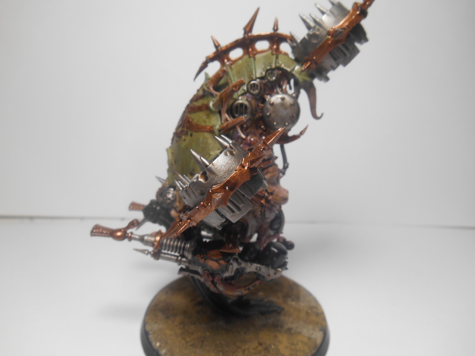 First paint. - My, Warhammer 40k, Death guard, Wh40k, Painting miniatures, Advice, Longpost