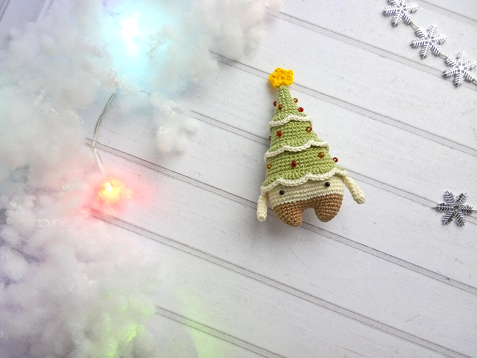 Happy New Year! - My, Needlework without process, Crochet, Amigurumi, Christmas trees, snowman, New Year, Longpost