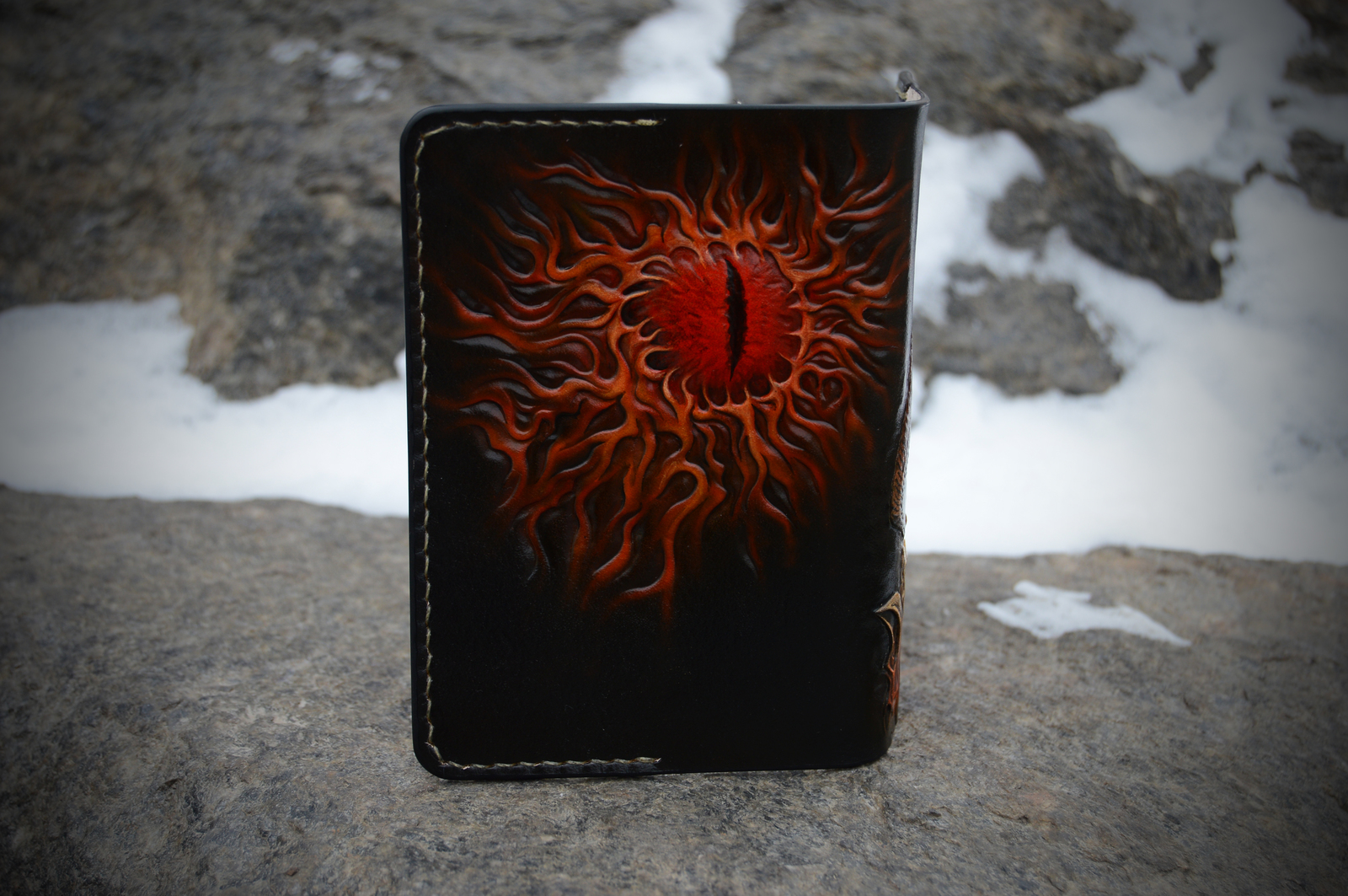 Lord of the Rings. Passport cover. - My, Lord of the Rings, Sauron, Balrog, Nazgul, Leather, Embossing on leather, Cover, Longpost