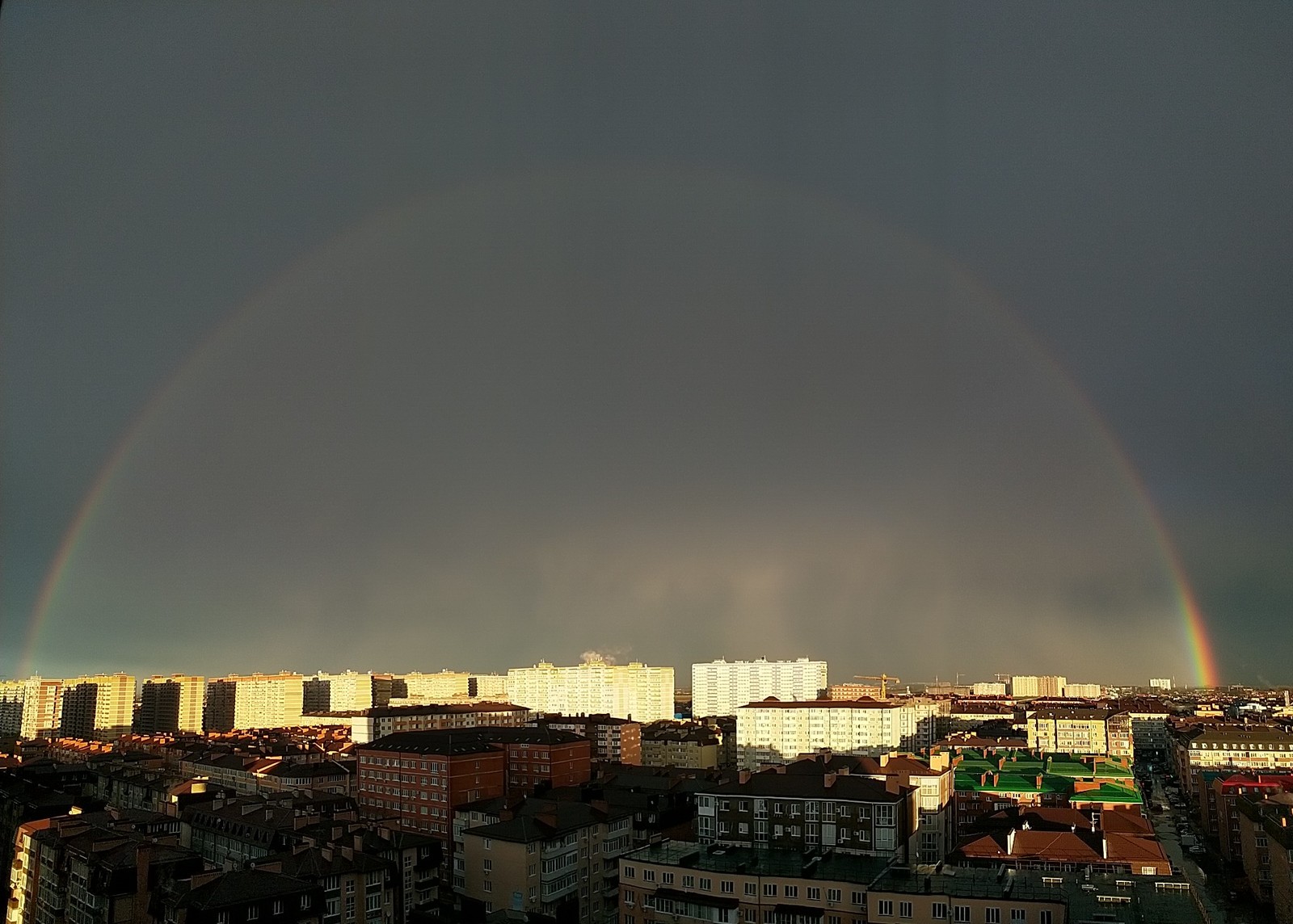 Krasnodar under the dome - My, Rainbow, Krasnodar, Longpost