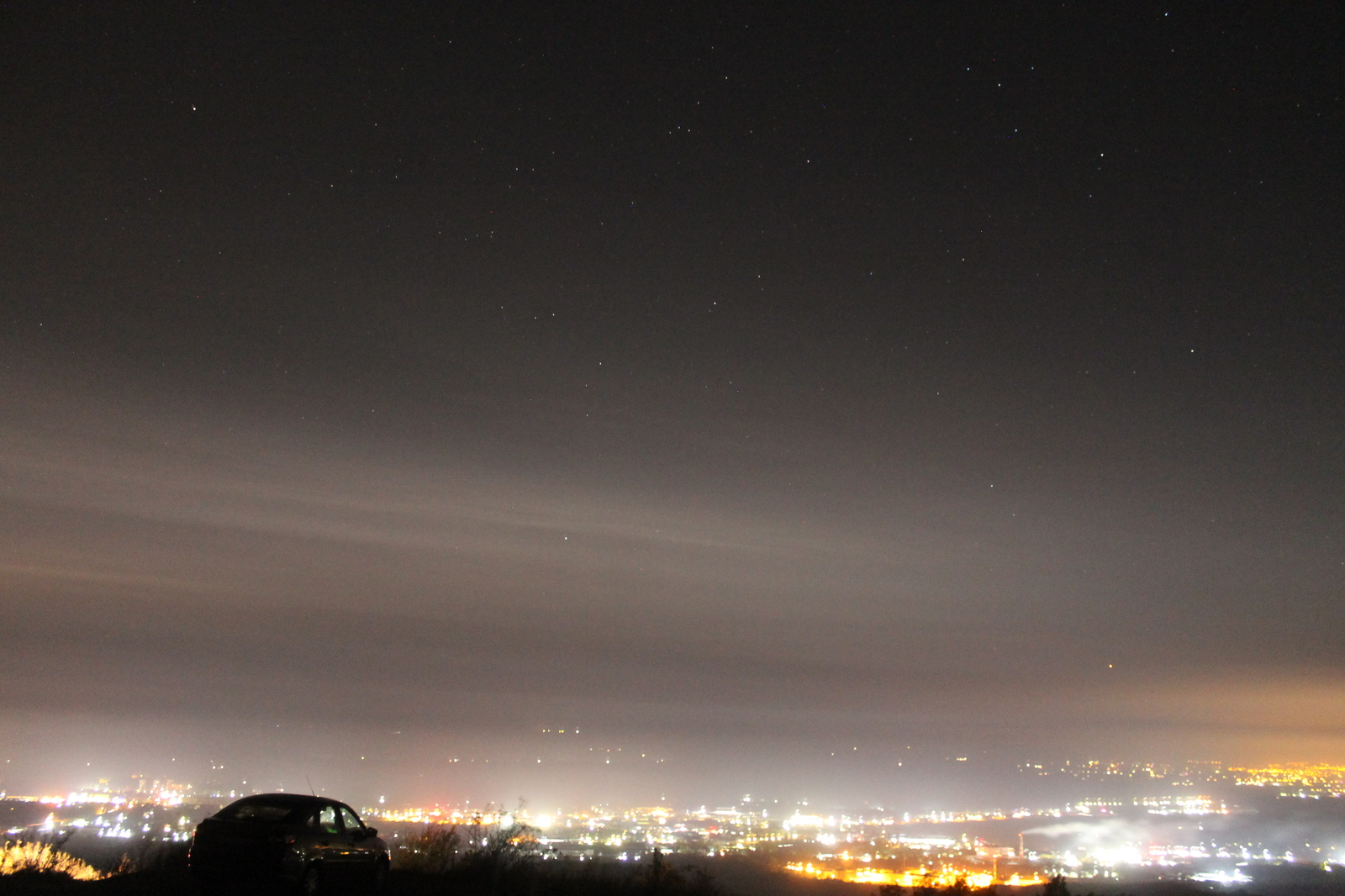 Night Pyatigorsk from Mount Beshtau. Do you love starry skies? - My, Pyatigorsk, Starry sky, The photo, Caucasian Mineral Waters, Longpost