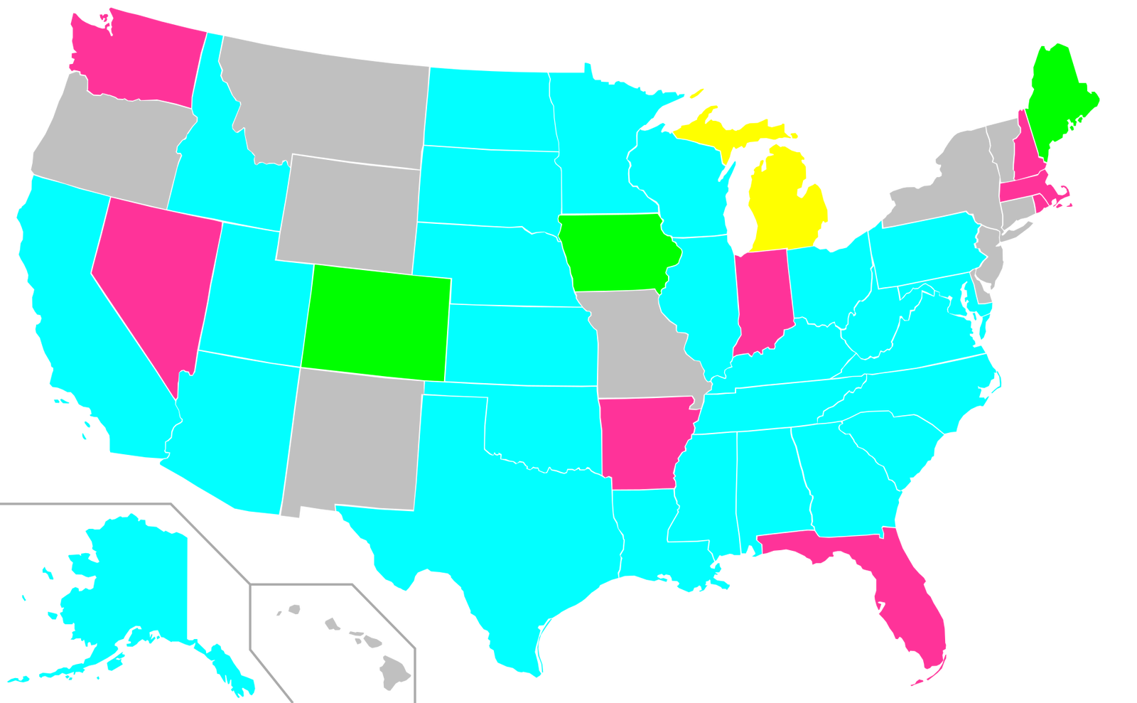 Красные штаты США. Штаты США на карте синий. USA Map Murder. USA Law.