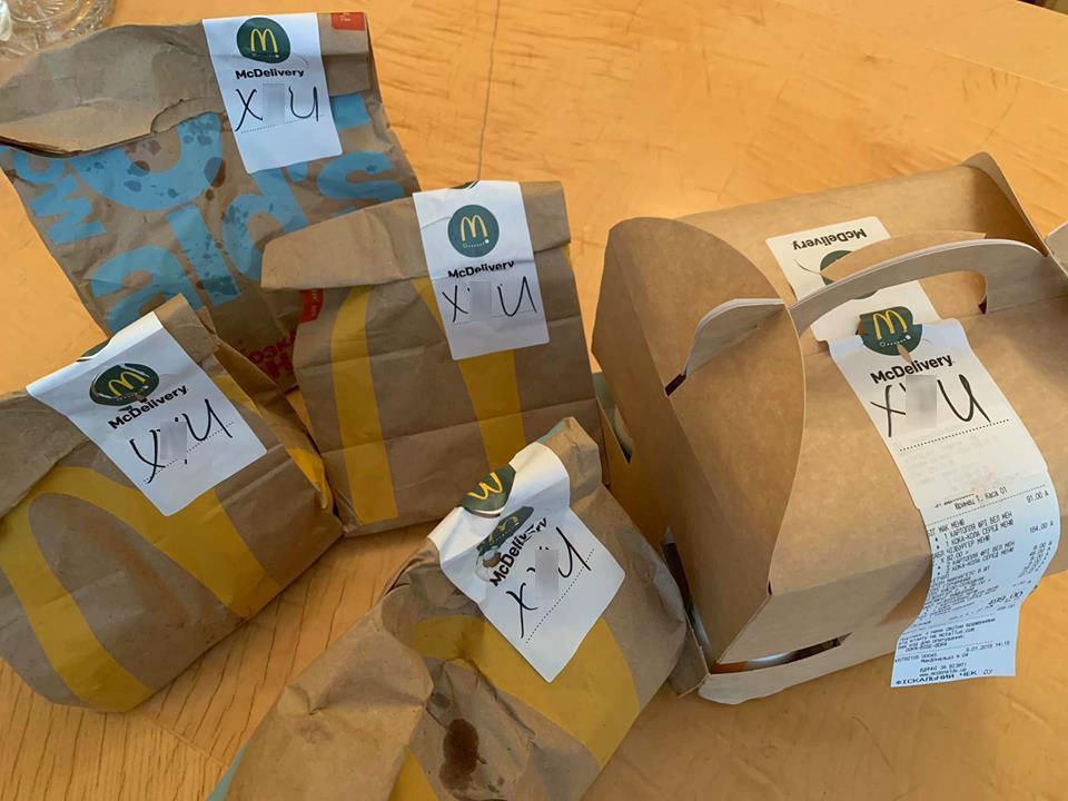 An order from McDonald's with an obscene word on the package was brought to the apparatus of the Verkhovna Rada. - Verkhovna Rada of Ukraine, Mat, McDonald's