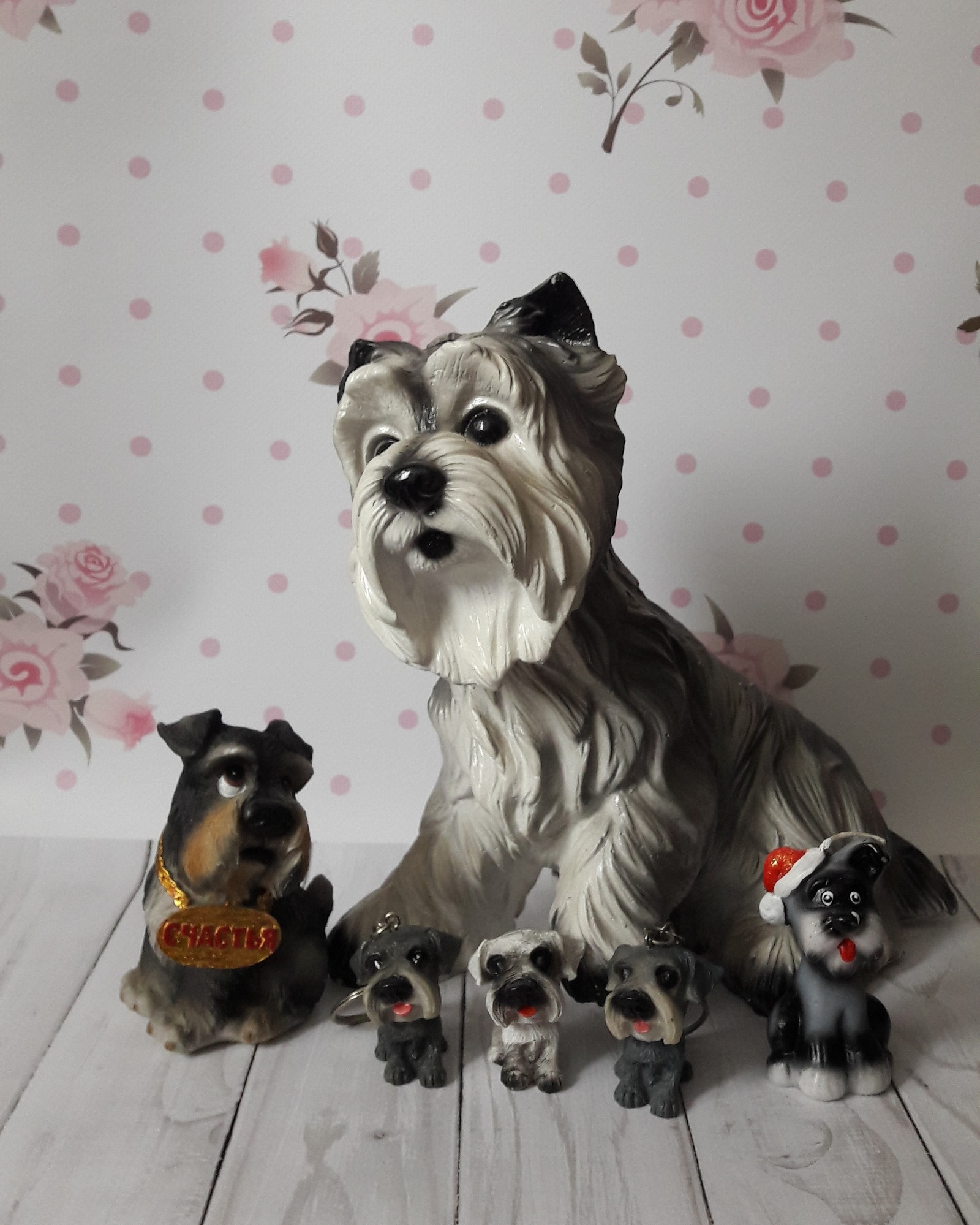 Mini collection of figurines of my favorite breed - Schnauzer. - My, Dog, Collection, Figure, Schnauzers, Toys