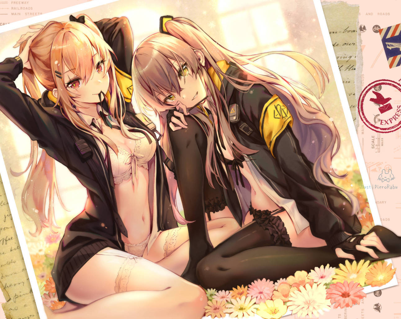 UMP9 & UMP45 - Anime Art, Girls Frontline, Ump9, Ump45