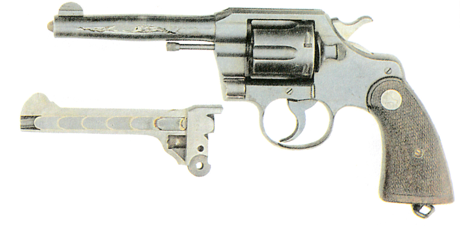 Spoiled Colt Official Police - Revolver, Bullet, Trunk, Breaking