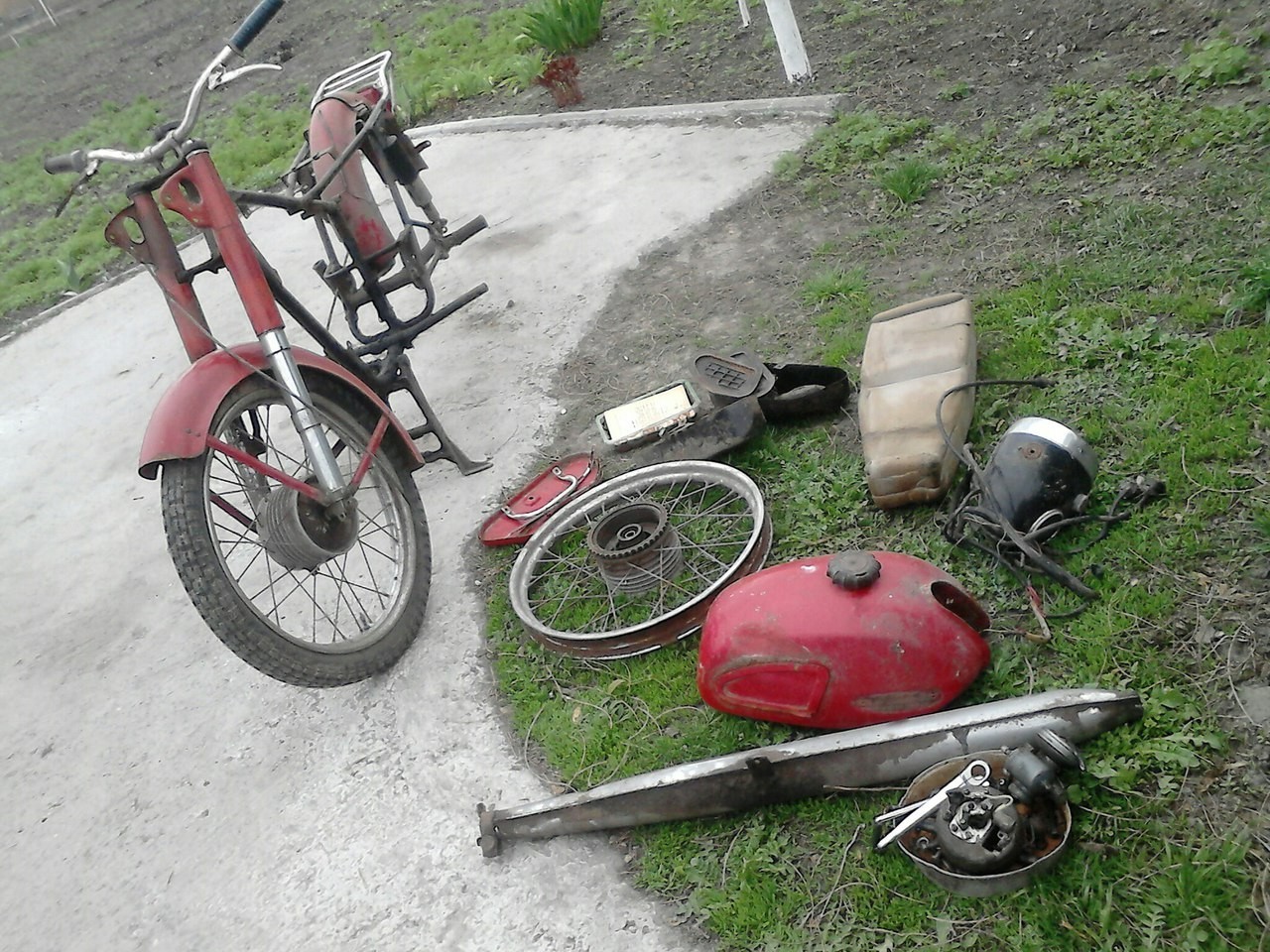 My Minsk from scrap metal - My, Minsk, Moto, Motorcycles, From dirt to Kings, Longpost