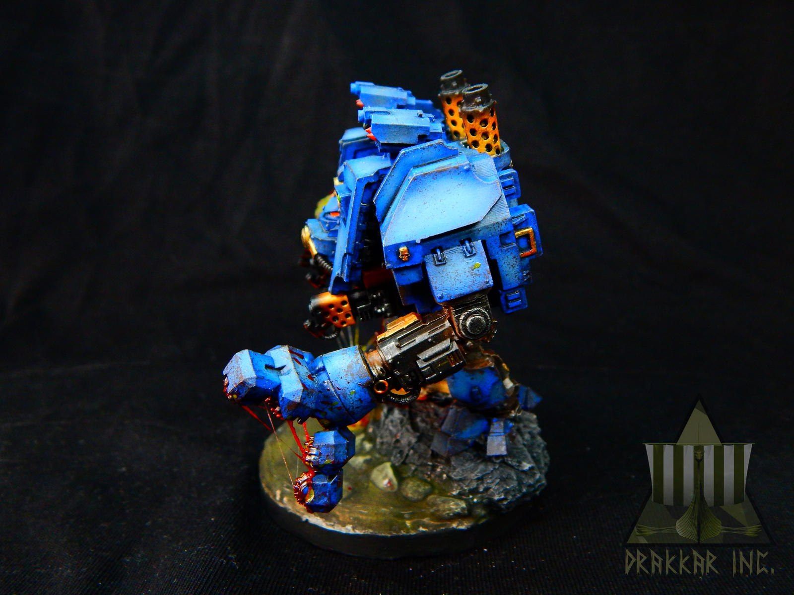 Ironclad Dreadnough - Моё, Warhammer 40k, Wh painting, Wh miniatures, Миниатюра, Покраска миниатюр, Ultramarines, Нургл, Длиннопост, Насекомые