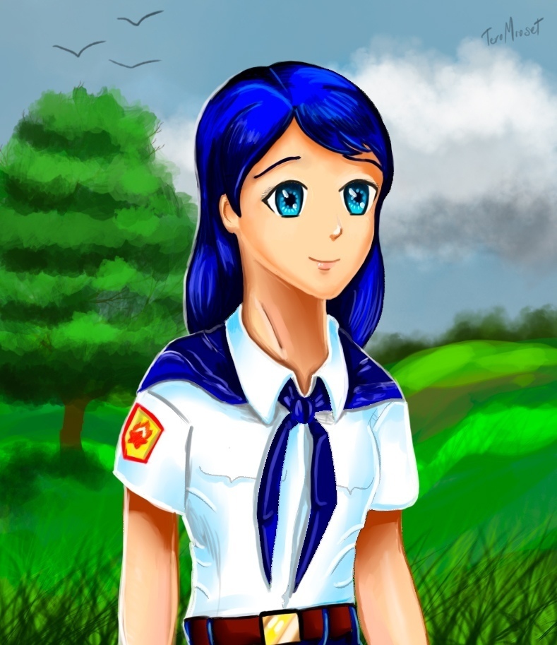 How many hopes, how many expectations - Endless summer, Visual novel, Samantha-Maud, Art