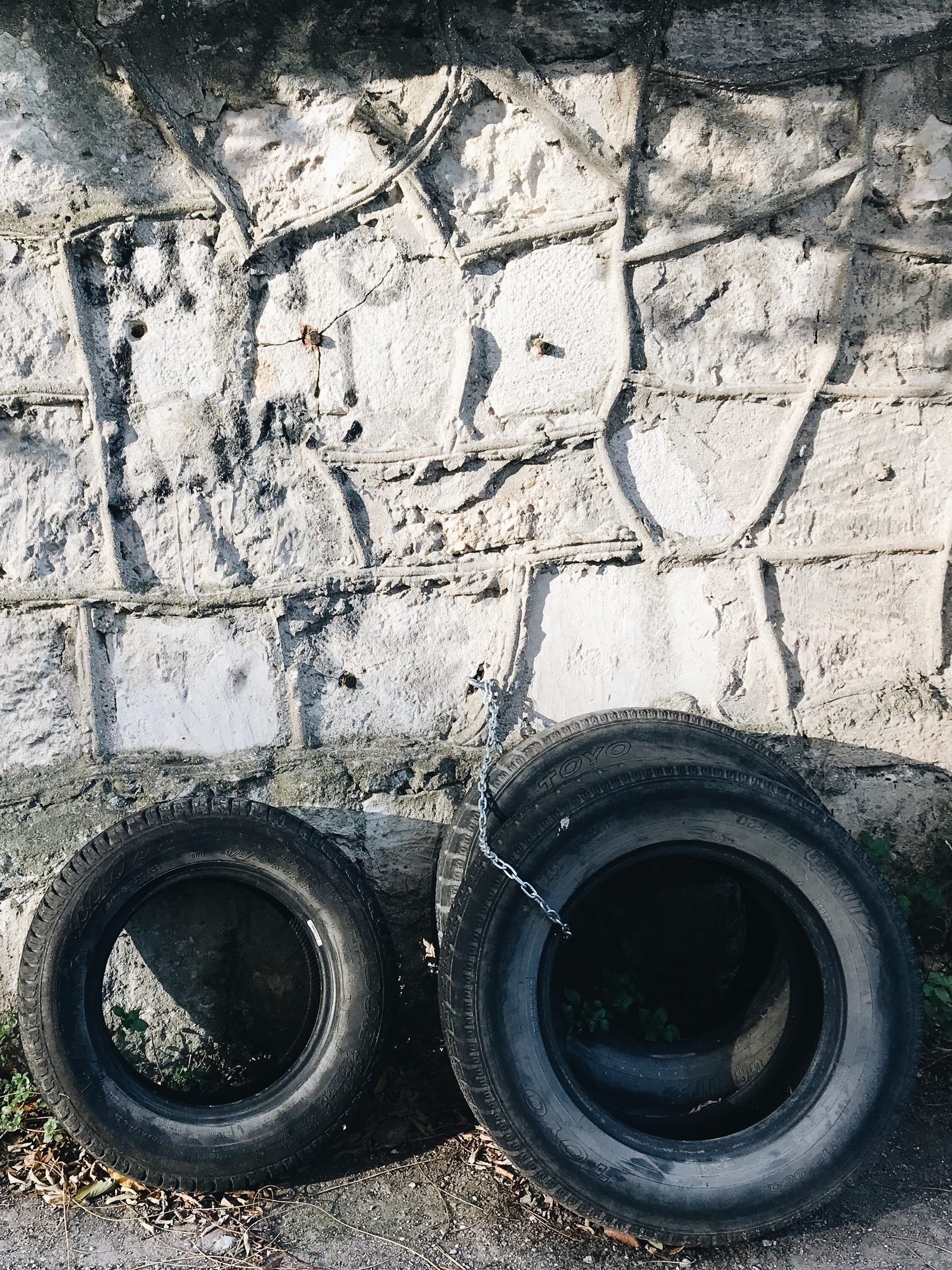 On one of the streets of Sevastopol. - My, Колесо, Tires, Storage, Sevastopol