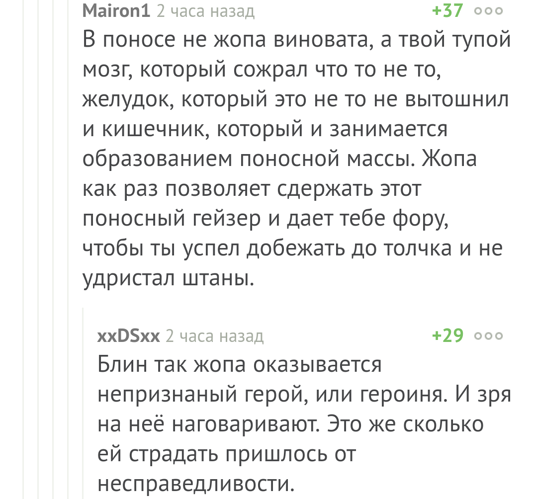 Жёпп- непризнанный герой? - Скриншот, Длиннопост, Комментарии на Пикабу, Комментарии