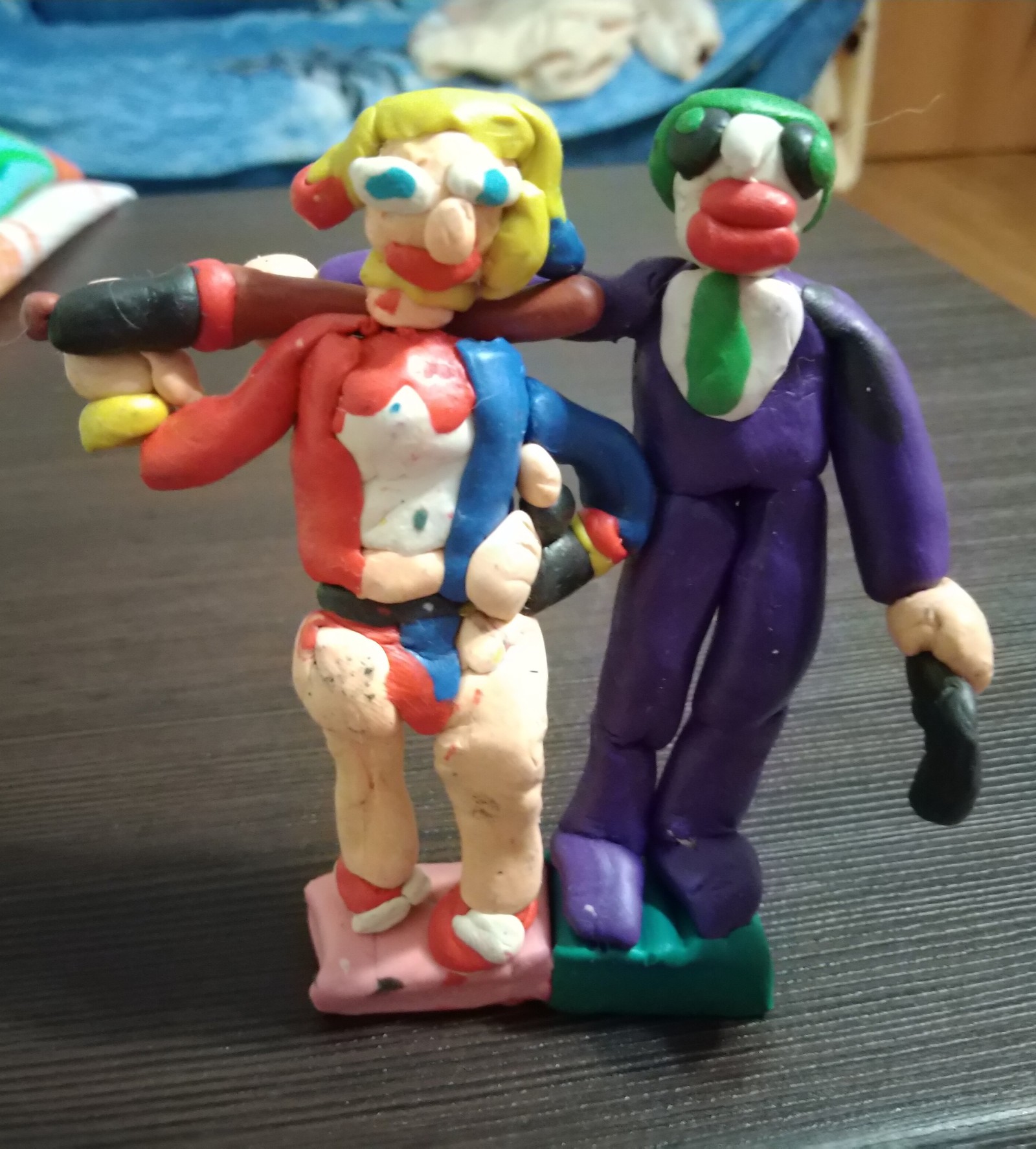 Creativity of a preschooler - My, Joker, Harley quinn, DC, Suicide Squad, Creation, Лепка, Art, Children, Longpost, Dc comics