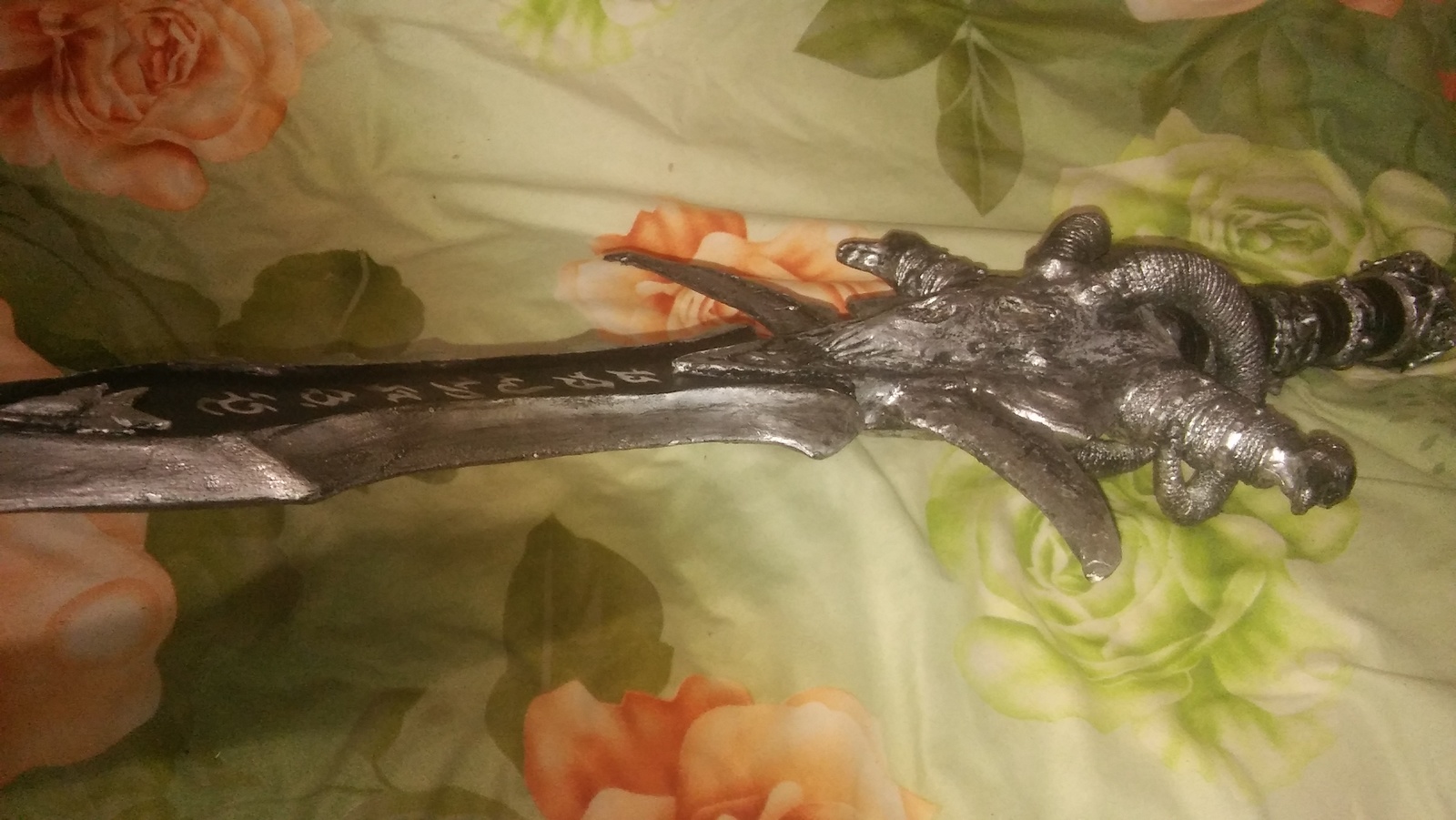 How I made Frostmourne from scrap materials - My, With your own hands, Ice Sorrow, Cosplay, Frostmourne, Wow, Sword, Needlework with process, Longpost