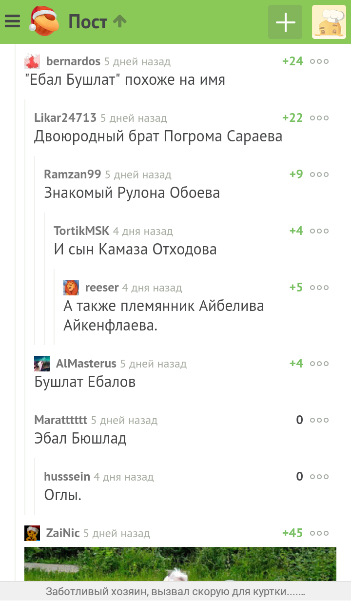 Двоюродный брат Погрома Сараева - Комментарии на Пикабу, Скриншот, Мат