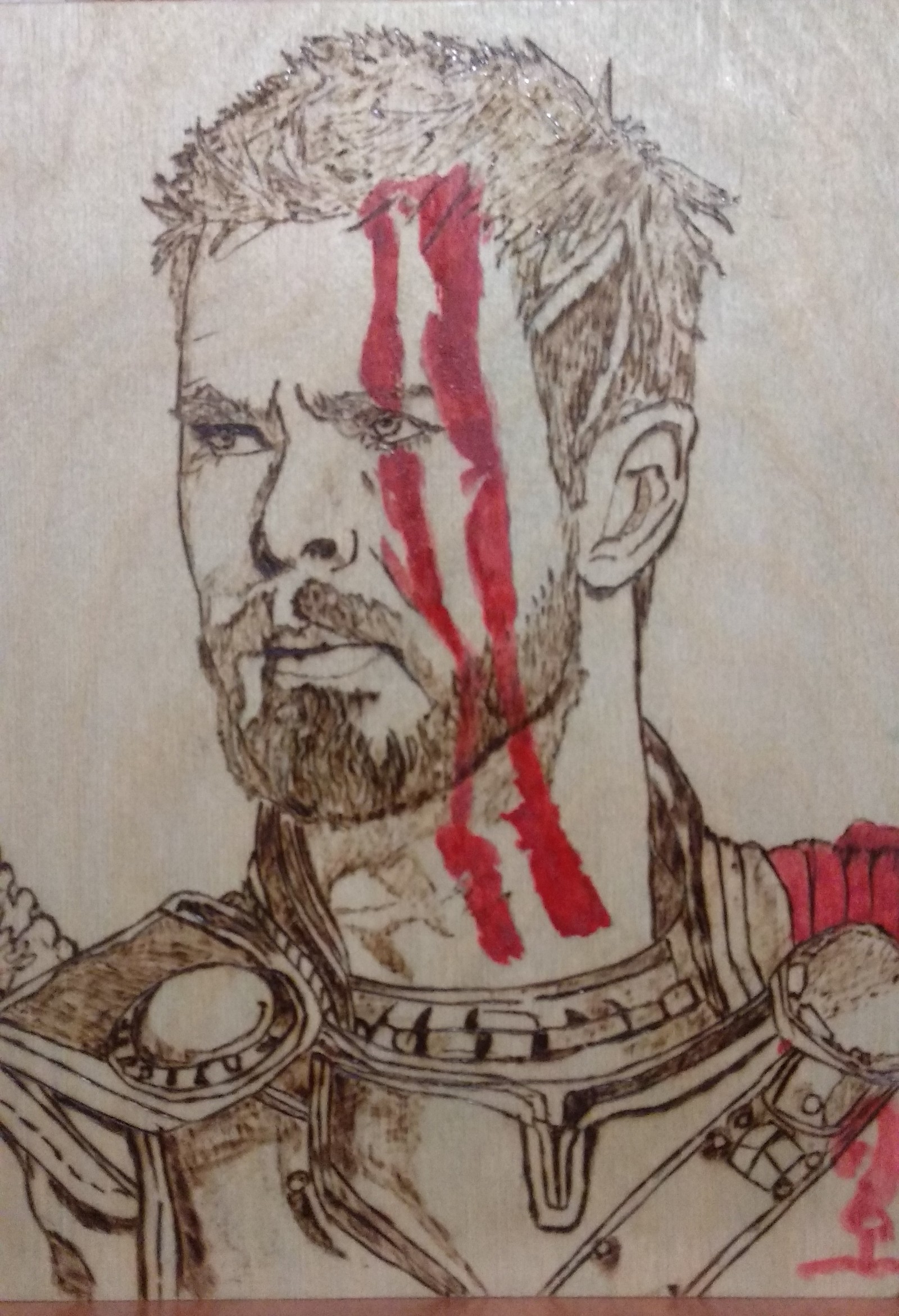 I continue to use - My, Pyrography, With your own hands, Chris Hemsworth, Thor 3: Ragnarok, Masturbation